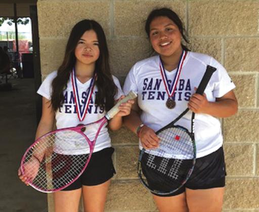 Karen Correa &amp; Anna Rangel- Consolation Winners in 8th Grade Girls Doubles