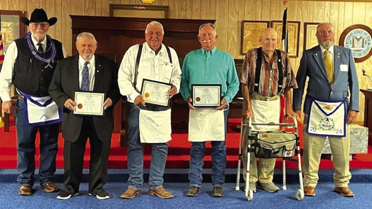 San Saba Masonic Lodge Pin Awards