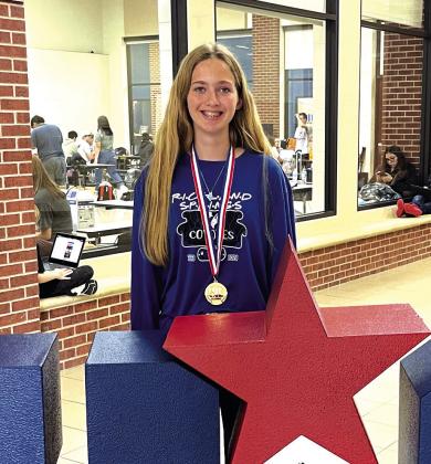 Kinzley Daly of Richland Springs HS to compete at State Contest