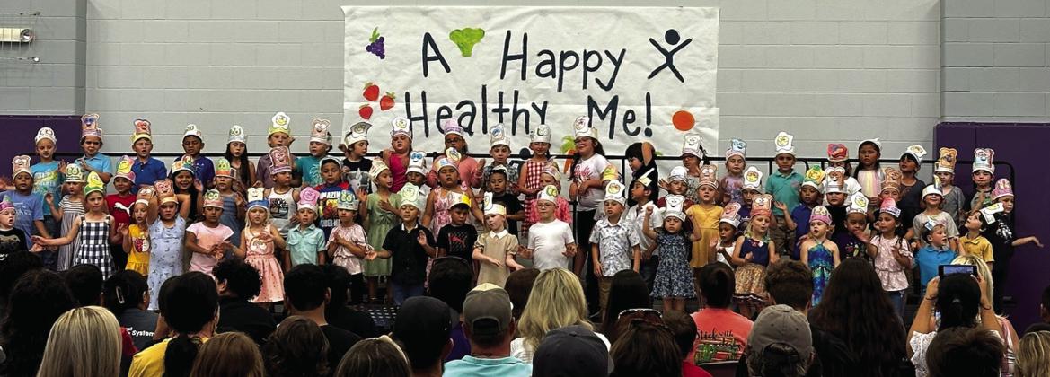 PreK 4 and Kinder students at the May 7th “A Happier Healthy Me!” Music Program.