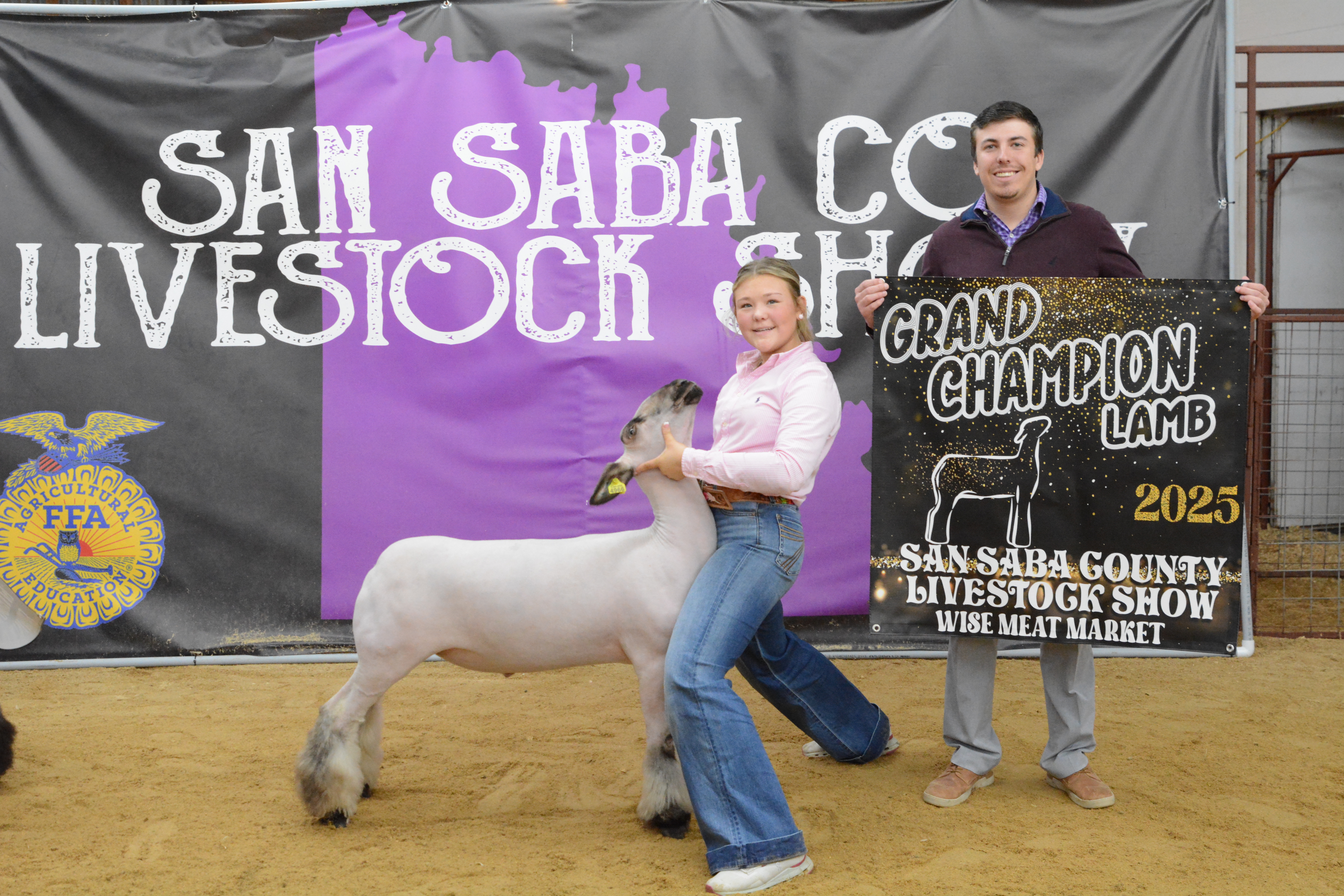 Champion Medium Wool Lamb/ Overall Grand Champion Lamb - Bryli Edmondson