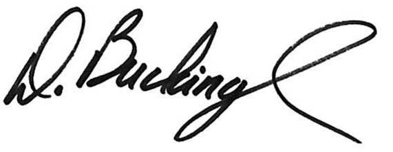 Dawn Buckingham signature