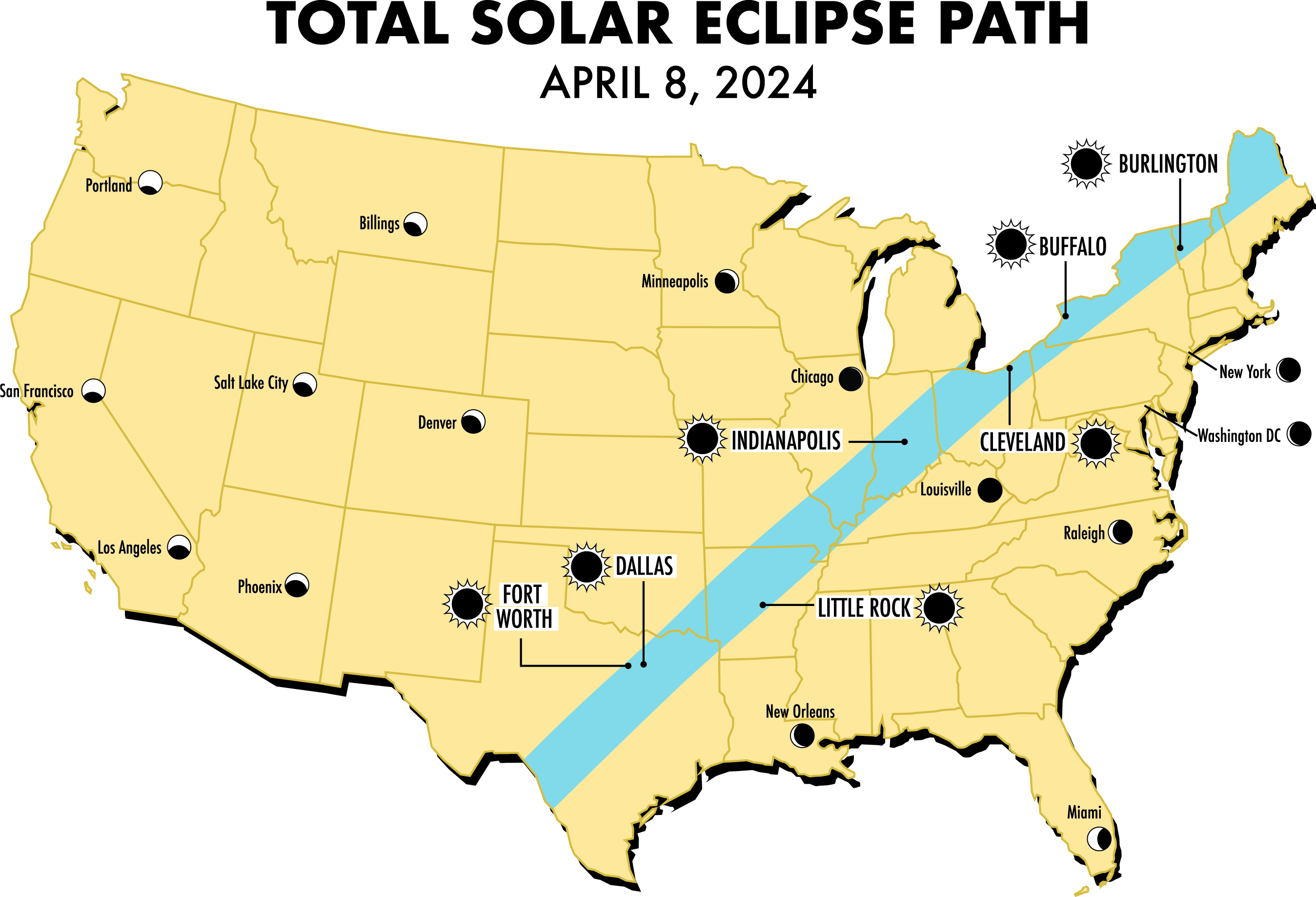 Eclipse Path Map