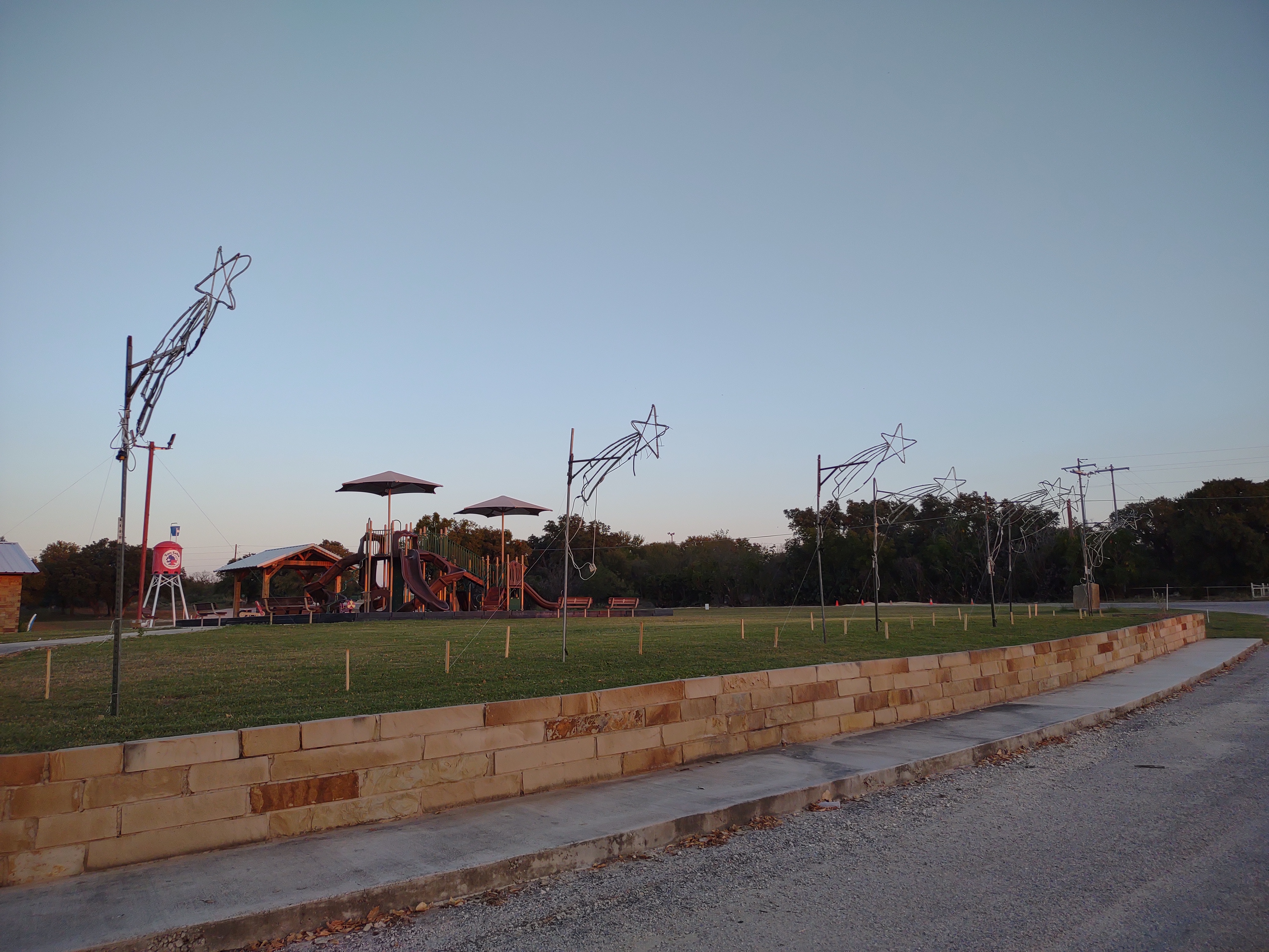 stars on poles