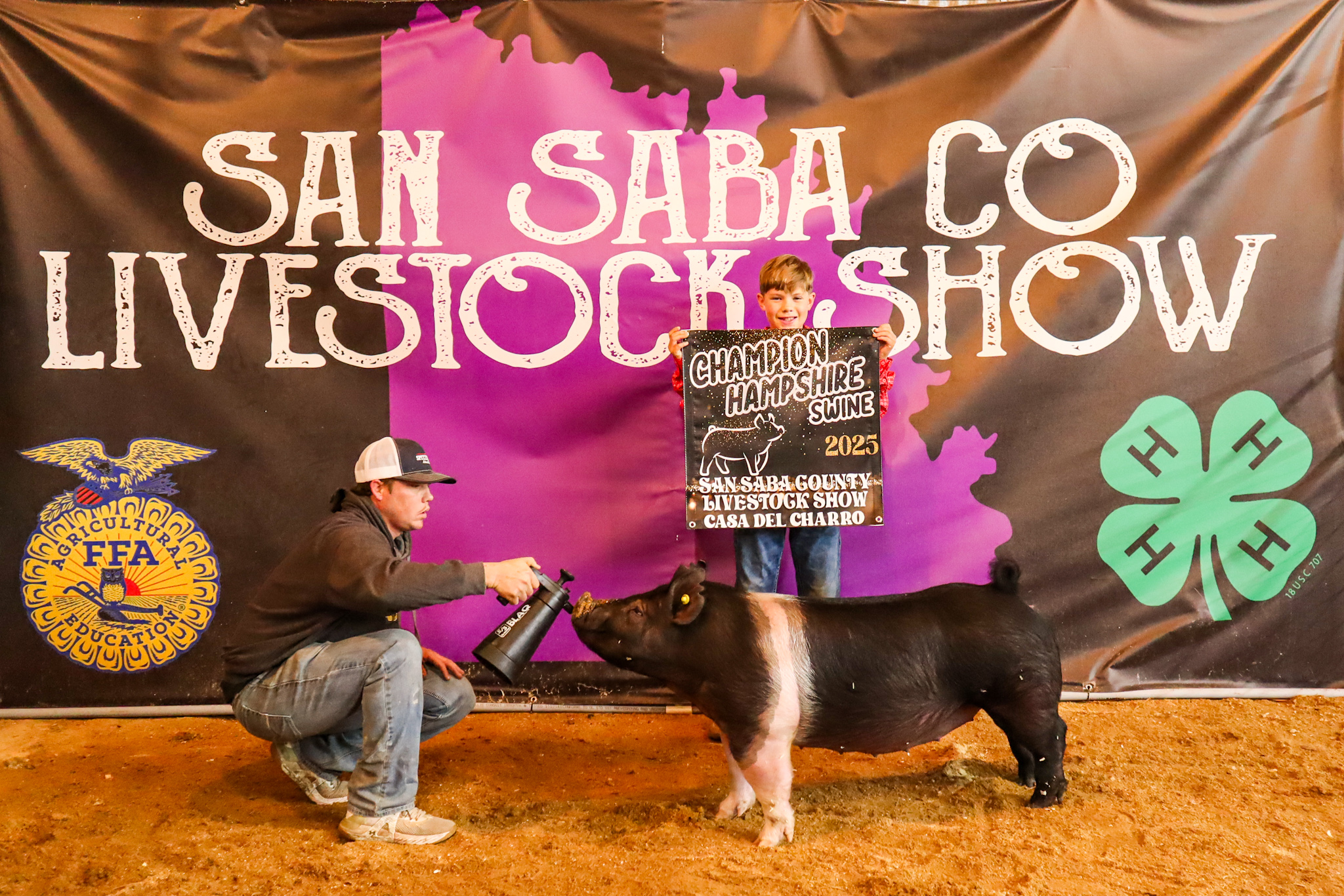 Champion Hampshire Swine - Corbin Knight