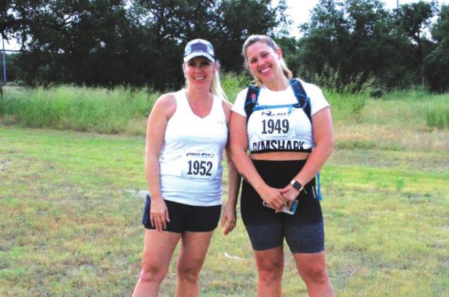 Two “Fun Run” entrants posing prettily on a fun day