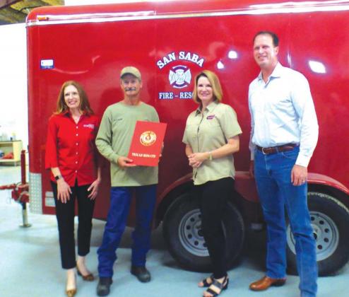 (L-R) Shelby Slawson, Captain Jack Blossman (SS), Senator Dawn Buckingham and August Pfluger (Photo by Djuana Payton)