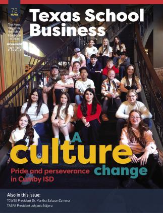 Magazine Cover | Courtesy of Texas School Business magazine
