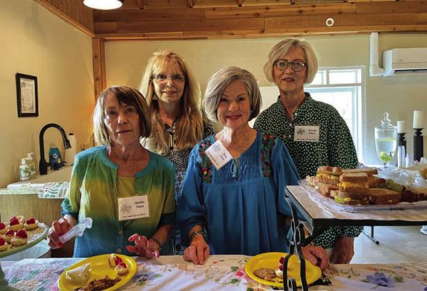 September hostesses (Left to Right): Sandra Parks, Denise Mayfield, Betty Jo Fisher, Rhonda Killion (chair)