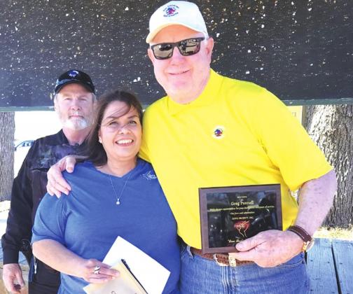 Retiring Board member recognized at the Dove Project's annual golf tournament fundraiser