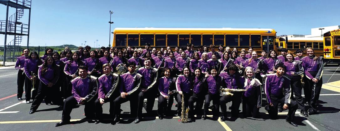 The 2023-2024 Golden Armadillo Band competition season continues as their concert selections from their UIL program will be heard in the TMEA Honor Band contest in conjunction with the Texas Bandmasters Association state convention July 25th, in San Antonio. The band’s performance has advanced through the region and area levels to reach the state level of competition. Courtesy of Chans Moellendorf, San Saba High School Director of Bands