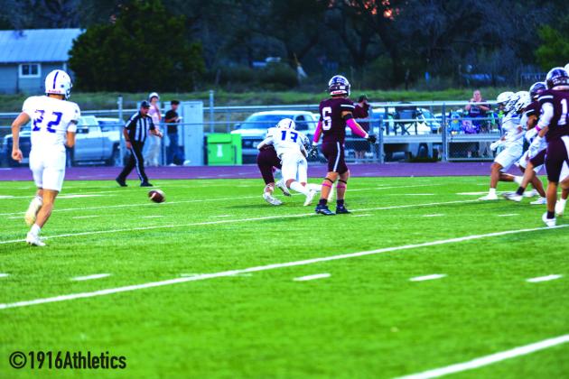 #13 Mike Monreal makes a huge tackle during a Eagle kick off return.