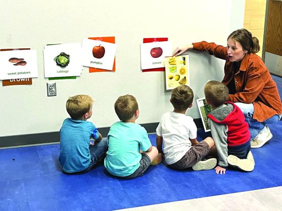 Richland Springs Pre-K and Kindergarten class has started Color Me Healthy! They enjoyed the first week learning about the different colors of the rainbow.