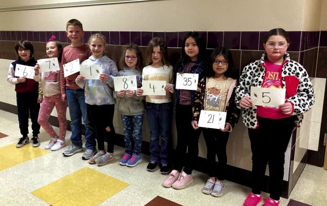 Second Grade contestants (l-r): Cash Reyes, Bentley Roth, John Clay Craft, Hadley Fuller, Anlee Boswell, Anna Millican, Jacqueline Montoya, Arisbel Paez, Raegan Hay. Not pictured is Leigh Ann Disotel. Courtesy of Cecilia Bessent