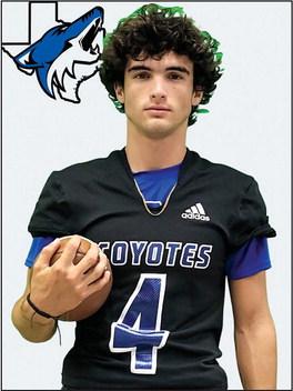 Richland Springs Coyote #4 - Troy Shelton, Jr. in Saturday's game against Chester: 5 Rushes - 63 Yards - 1 TD; 6/7 Passing - 57 Yards - 1 TD
