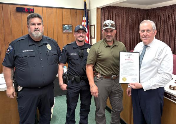 SSPD recognized with proclamation
