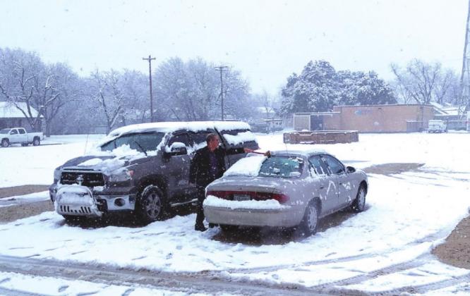 Where was this snow at Christmas for San Saba County?!?