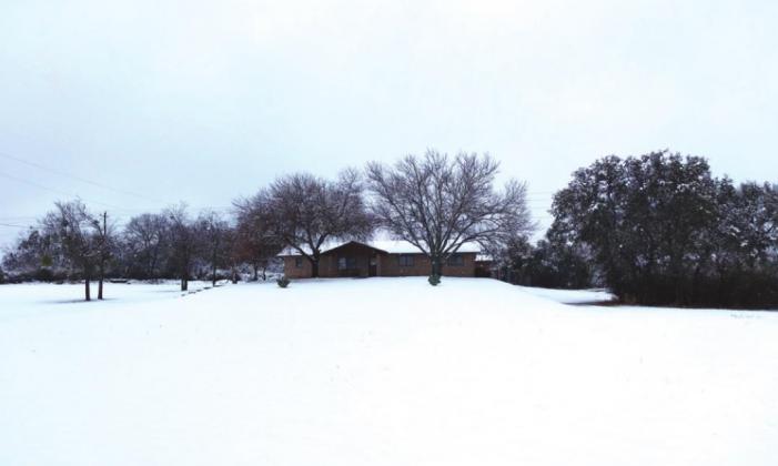 Where was this snow at Christmas for San Saba County?!?
