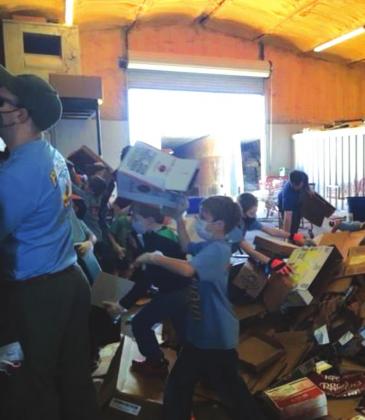 On April 24, the Boy Scouts conducted a service project at the recycling center. They sorted recycling, toured the Recycling Center, while City staff explained the process, and once completing their project, enjoyed a hot dog appreciation luncheon.