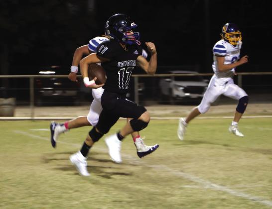 Richland Springs Player Highlight: Billy Perry #17 Offense: 3 Rushes for 85 yds. 3 TDs / 1/1 Passing for 34 yds., TD; Defense: 1.5 Tackles and .5 Tackles for Loss