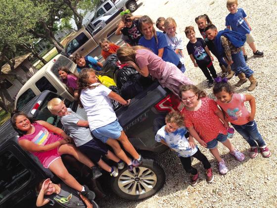 Winners of the Cherokee ISD recycling contest: Kindergarten-second grade Photo by Regina Randolfe