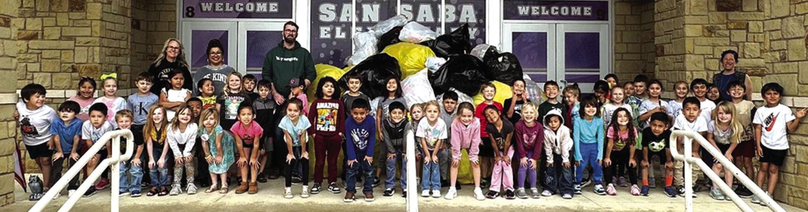 THE WINNERS! SSES Kindergarten students and teachers collected 4,381 plastic bottles, placing 1st!