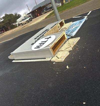 Adventurous weather, high winds caused damage locally