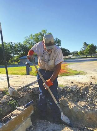 Keep San Saba Beautiful update on rock wall at Mill Pond Park Pavilion