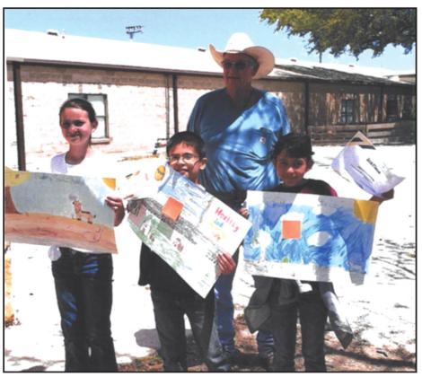 Cherokee ISD - Junior Poster Winners L-R Ella Owen 1st place, August Alonso 2nd place, Isabella Rocha 3rd place