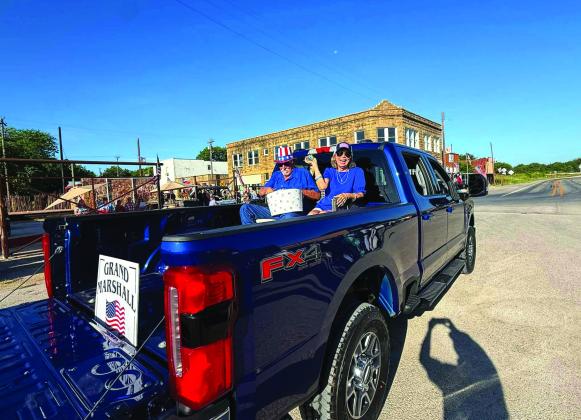 Valerie and Larry Barker were the Grand Marshals. Courtesy of Paige Moats
