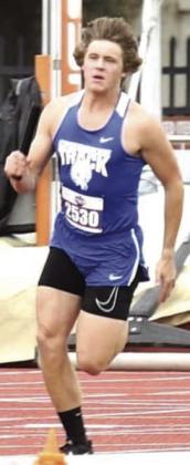 Brady Johnson running on the relay team Above photos courtesy of Rita Boultinghouse