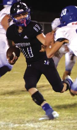Billy Perry (Soph.) #17: Offense - 19 Carries 231 yds. - 4 TDs; 4/7 Passing 68 yds. 1 TD; Special Teams - 1 KO Return 45 yds - 1 TD; Defense - 7 Tackles - 3 TFL - 1 Sack; SIXMANIA Player of the Game Courtesy of Clifton James Womack RSISD