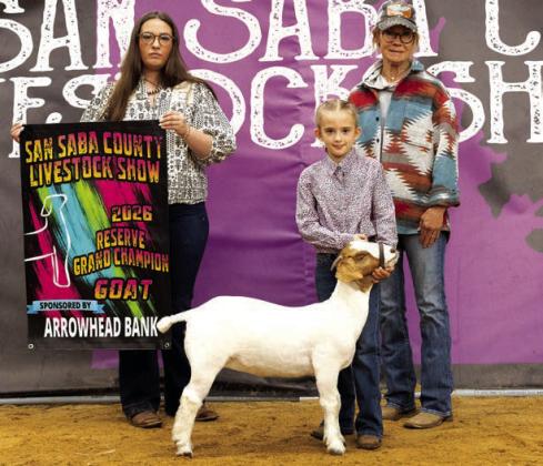 Reserve Grand Champion Market Goat - Carolina Broyles