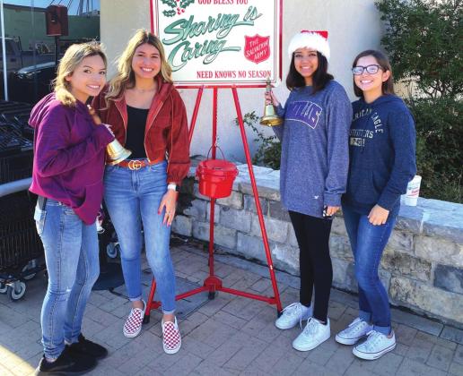 SSHS Student Council, National Honor Society and PAL students volunteer second week to “ring the bell” for donations to Salvation Army