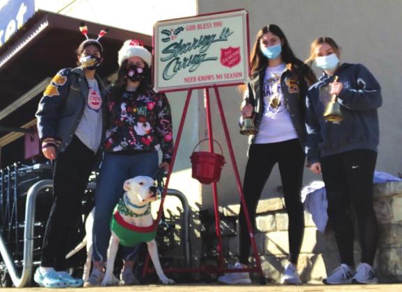 SSHS Student Council, National Honor Society and PAL students volunteer second week to “ring the bell” for donations to Salvation Army