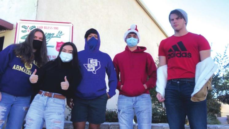 SSHS Student Council, National Honor Society and PAL students volunteer second week to “ring the bell” for donations to Salvation Army
