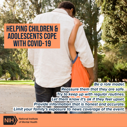 Helping Children and Adolescents Cope with COVID-19 Chart