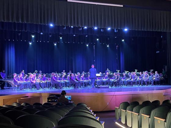 Armadillo Band on stage performing in their Sweepstakes Performance