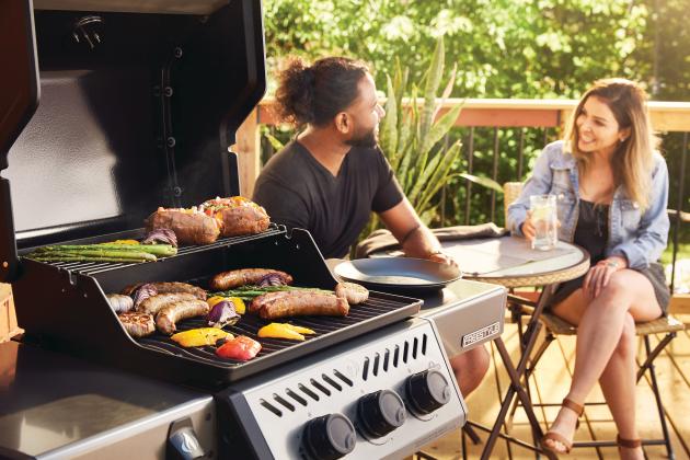 Grilling with family and friends