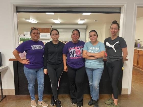 Ladies from St. Mary's Catholic Church had a beautiful breakfast spread on Wednesday Morning.