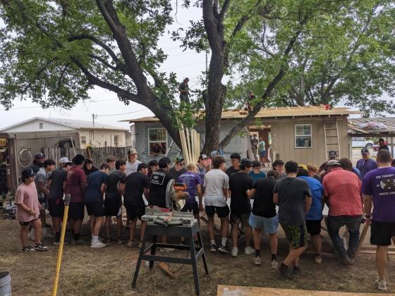 San Saba athletes doing some heavy lifting.