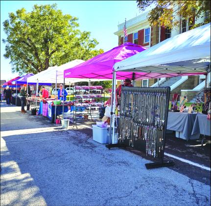 Pecan Trade Day booths in the spring of 2023