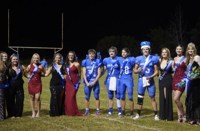 Senior Court Nominees (left to right) Payton Duggan, Maddy Garrison, Maycie Shanklin, Samantha Andrews, Gunner Baugh, Wyatt Smarr, James Beck, Brady Johnson, Hailey Penney, Emma Owens, and Chloe Berrio