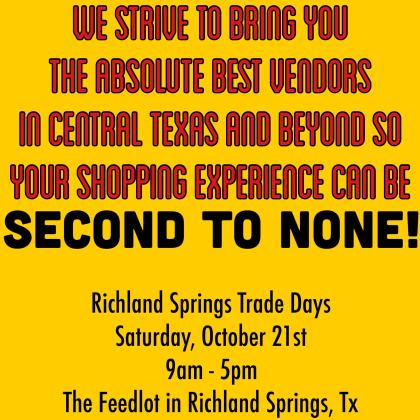 Feedlot in Richland Springs - 190 &amp; 45