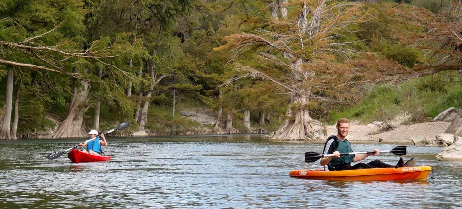 Spend an afternoon paddling the river.