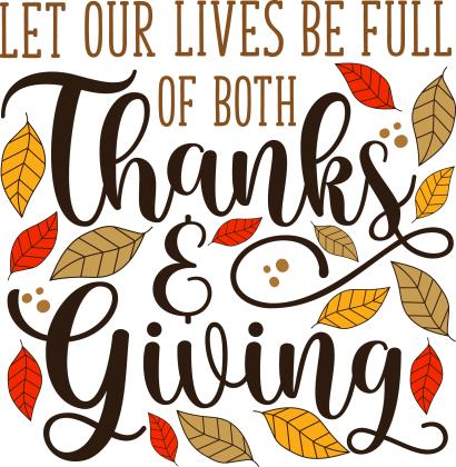 Remember to give thanks