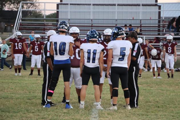 RS Coyote Seniors in Thursday's win against Lohn Eagles:  #10-Jayden Sutherland, #11-Kenny Tripett, #5-Joshua Usery