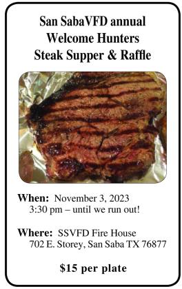 SS VFD Steak Supper