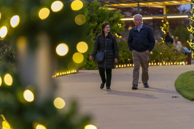 Taking a stroll is a good way to relax and reduce stress during the holidays. Michael Miller/Texas A&M AgriLife Communications