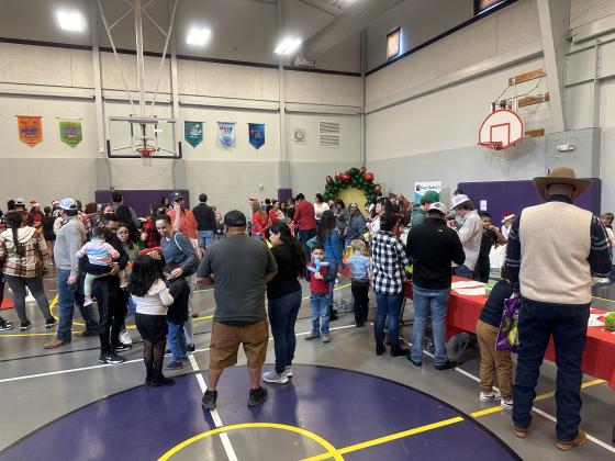 Lots of people turned out for the event! Santa and Mrs. Claus drew quite the crowd!